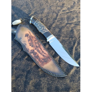 ТЕМНИЙ ЛОРД ІІ авторський ніж ручної роботи Alexknifemaker, сталь Elmax, 62 HRC. Photo 2